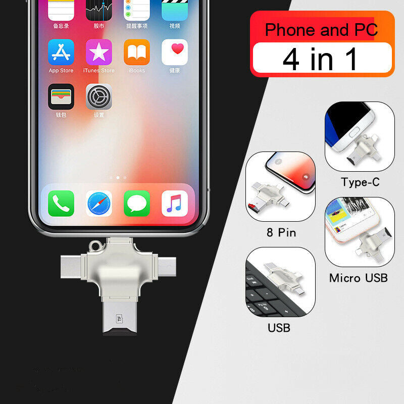 Lecteur de carte Micro SD TF, adaptateur OTG HUB avec USB-C Lightning Micro USB Lecteur de carte Micro SD TF, adaptateur OTG HUB avec USB-C Lightning Micro USB
